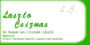laszlo csizmas business card